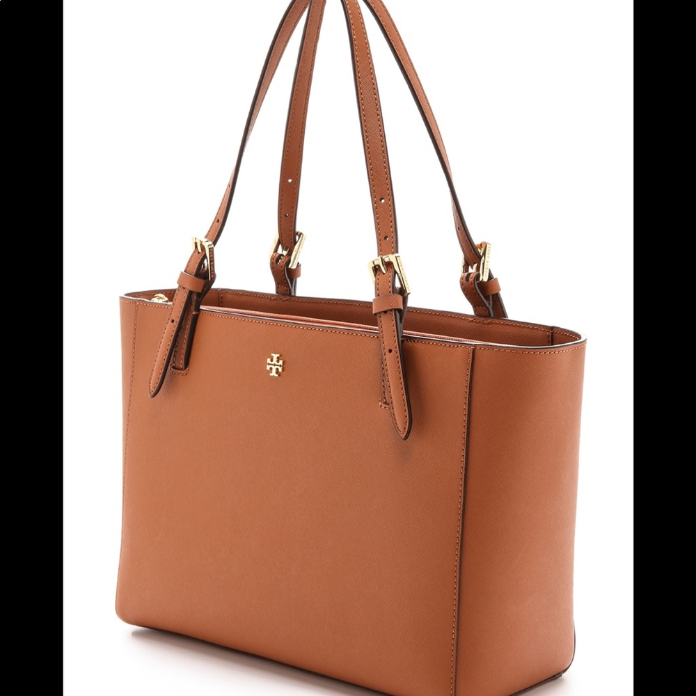 Tory Burch buckle tote-tan